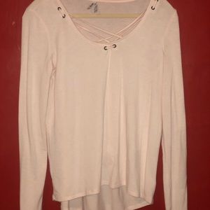 Light pink long sleeved tshirt